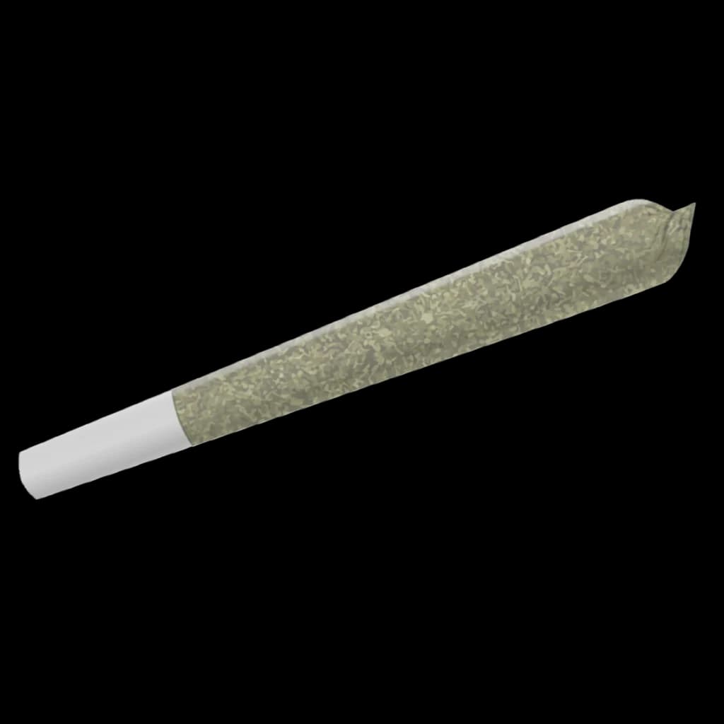 A rolled cannabis pre-roll joint