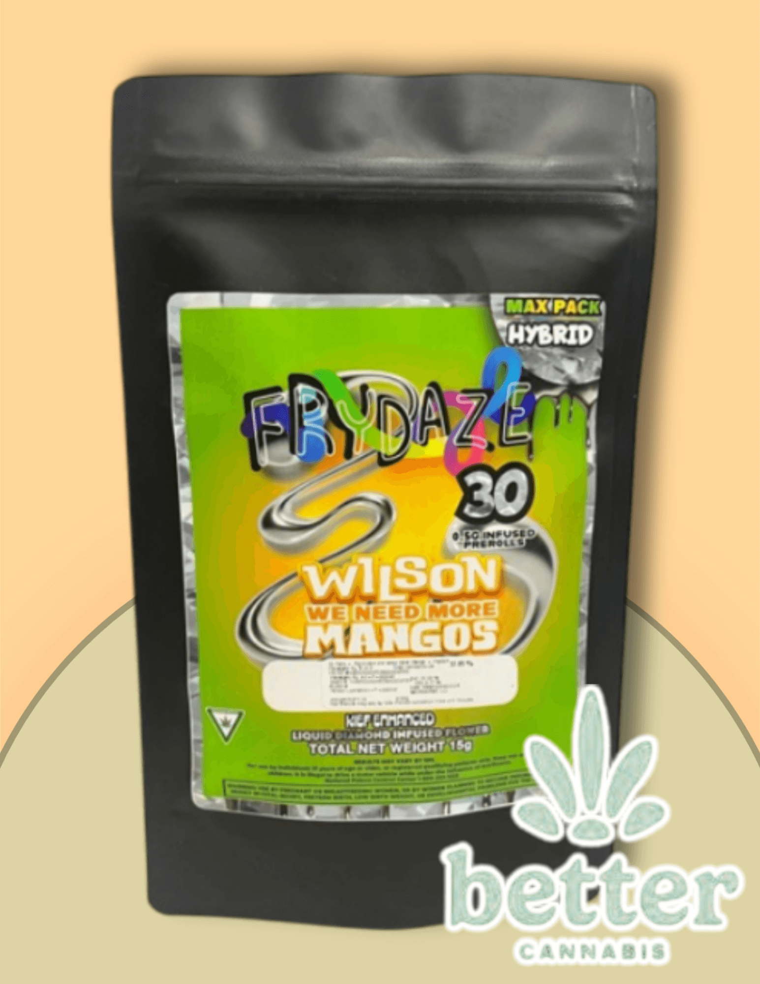 Wilson We Need More Mango - Infused Preroll Pack 30 x .5g — Frydaze