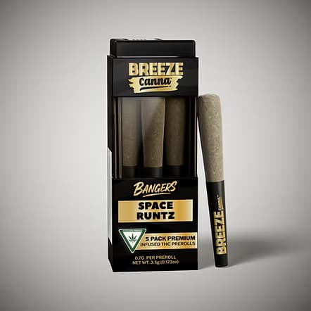 Space Runtz - Infused Pre-Roll Pack 5 x .7g — BREEZE Canna