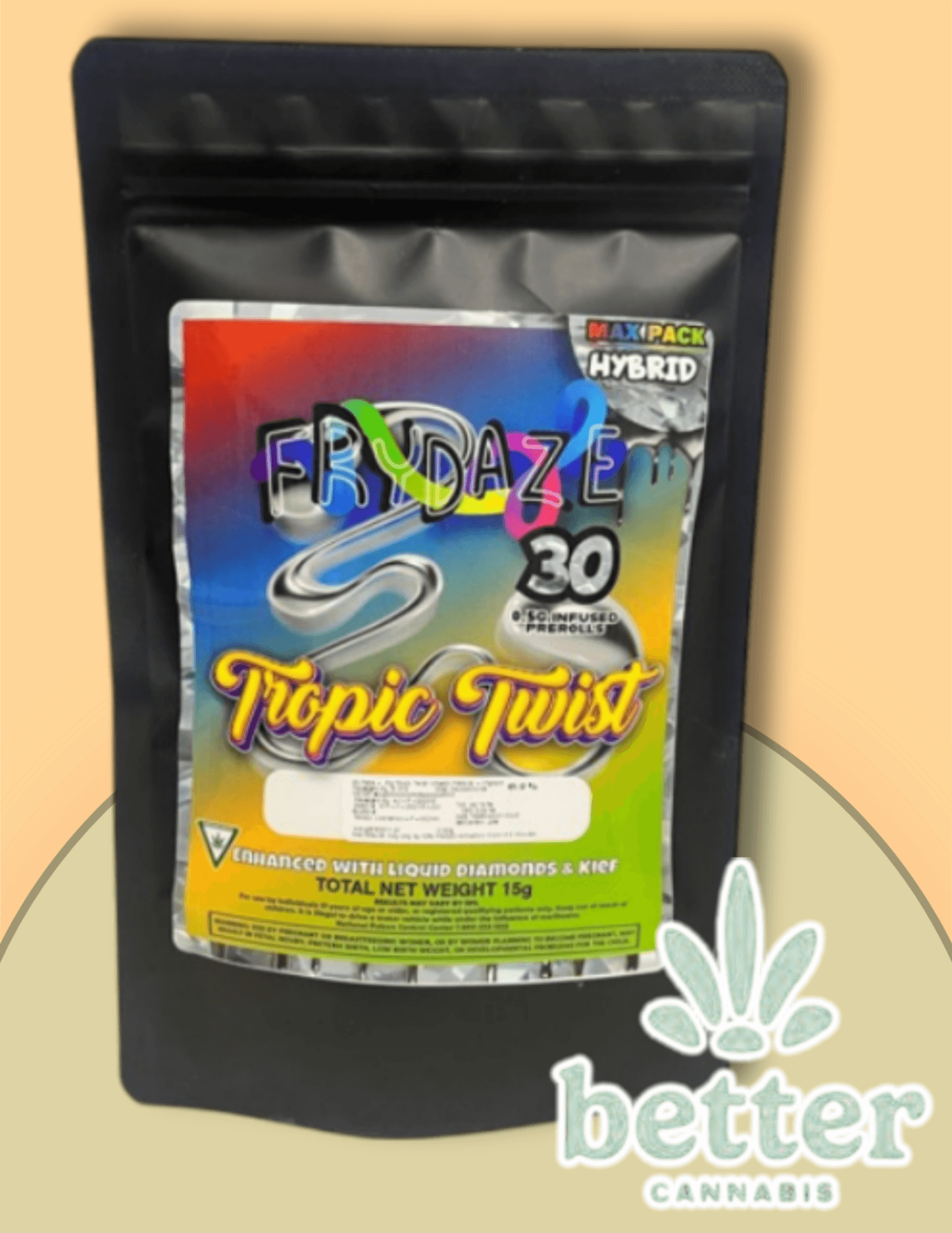 Tropical Twist - Infused Preroll Pack 30 x .5g — Frydaze