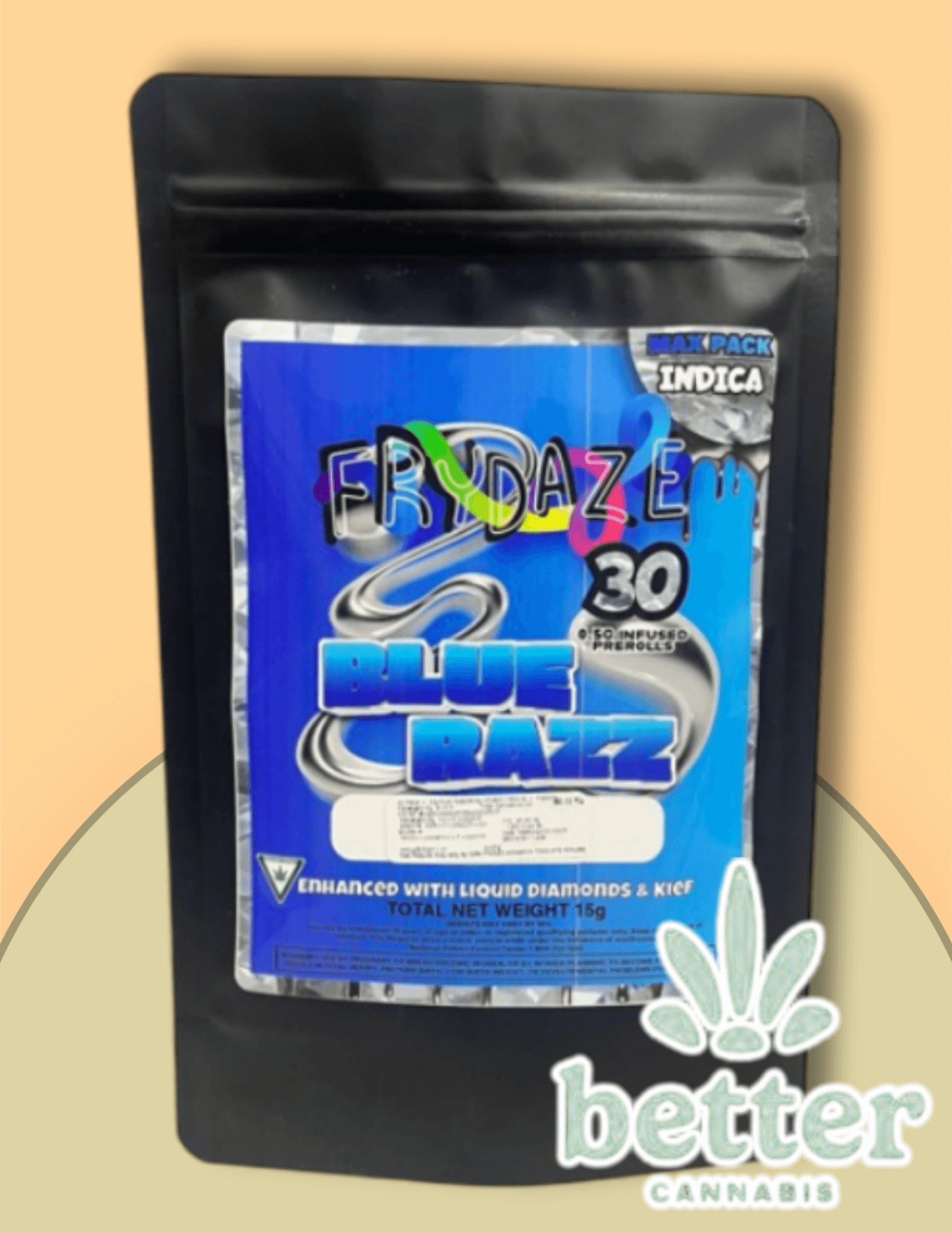 Blue Raspberry - Infused Preroll Packs 30 x .5g — Frydaze