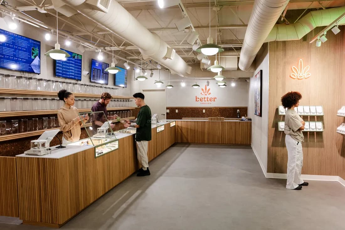 Inside the Better Cannabis dispensary on Mack Avenue, Detroit